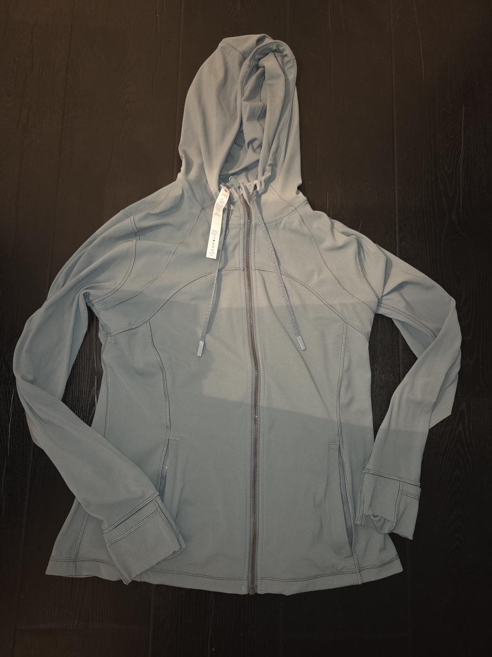 Womens lululemon Light Green Full-Zip Hooded Jacket Size 14